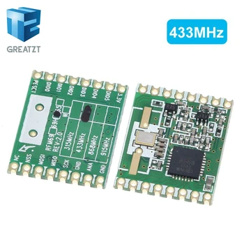 

GREATZT RFM69HW 868Mhz/433Mhz/915Mhz + 20dBm HopeRF Wireless Transceiver 868S2 Module For Remote/HM
