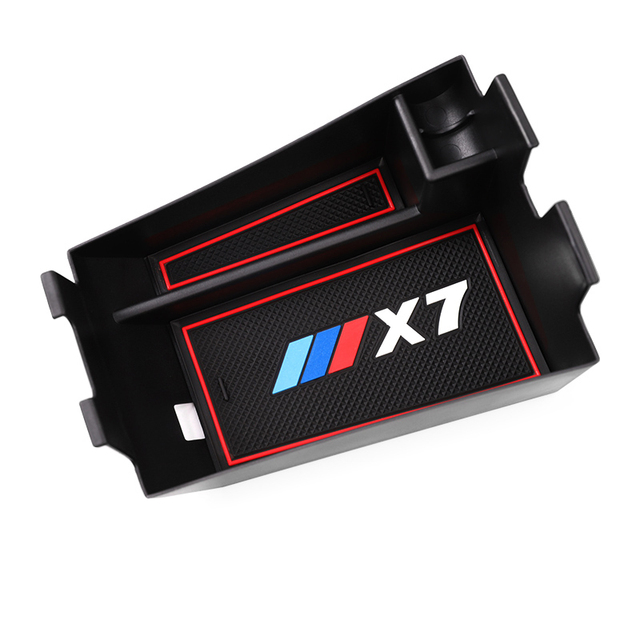 Central Armrest Storage Box Stowing Tidying Auto Anti-slip Rubber For BMW X3 G01 X4 G02 X5 G05 X6 G06 X7 G07 Car Accessories