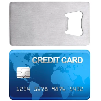 

Openers Wallet Size Stainless Steel Credit Card Shape Bottle Opener Business Card Beer Openers