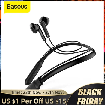 

Baseus S09 Bluetooth Earphone Wireless IPX5 Waterproof Earphones Neckband Fone de ouvido Sports Headset Stereo Earbuds Earpieces