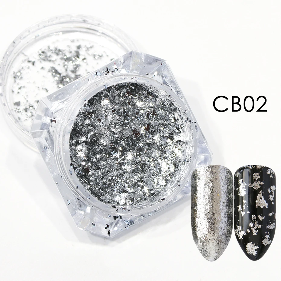 Holographic Glitter Nail Art Foils FBCB01-08