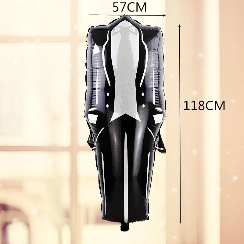 Groom suit big size 1 шт. фольга невесты и жениха воздушные шары с дизайном «сердце» свадебные декоративные воздушные шары алюминиевый шар помолвка Свадебный шар вечерние поставки - Цвет: Groom suit big size