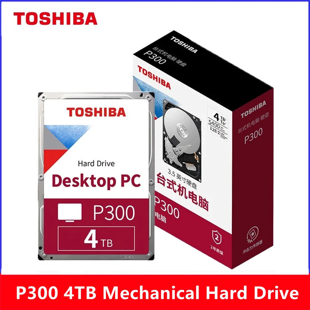 Original Toshiba P300 4tb 3.5 Inches Desktop Mechanical Hard Drive 7200rpm  Sata3 64mb Cache Hdd For Home Office Pc - Portable Hard Drives - AliExpress