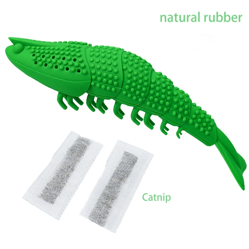 

Hot Cat Rubber Teeth Cleaning Stick, Cartoon Animal Design With Catnip Chew Toy Interactive Supplies