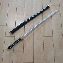 Jouet épée à trois couteaux, 104CM, Anime OP Sauron Zoro, coupe fantôme Ver Katana, jeu de rôle, accessoire 