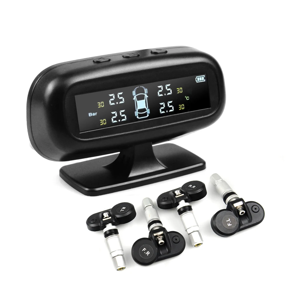 Система контроля давления в шинах TPMS Smart датчик с солнечной батареей цифровой