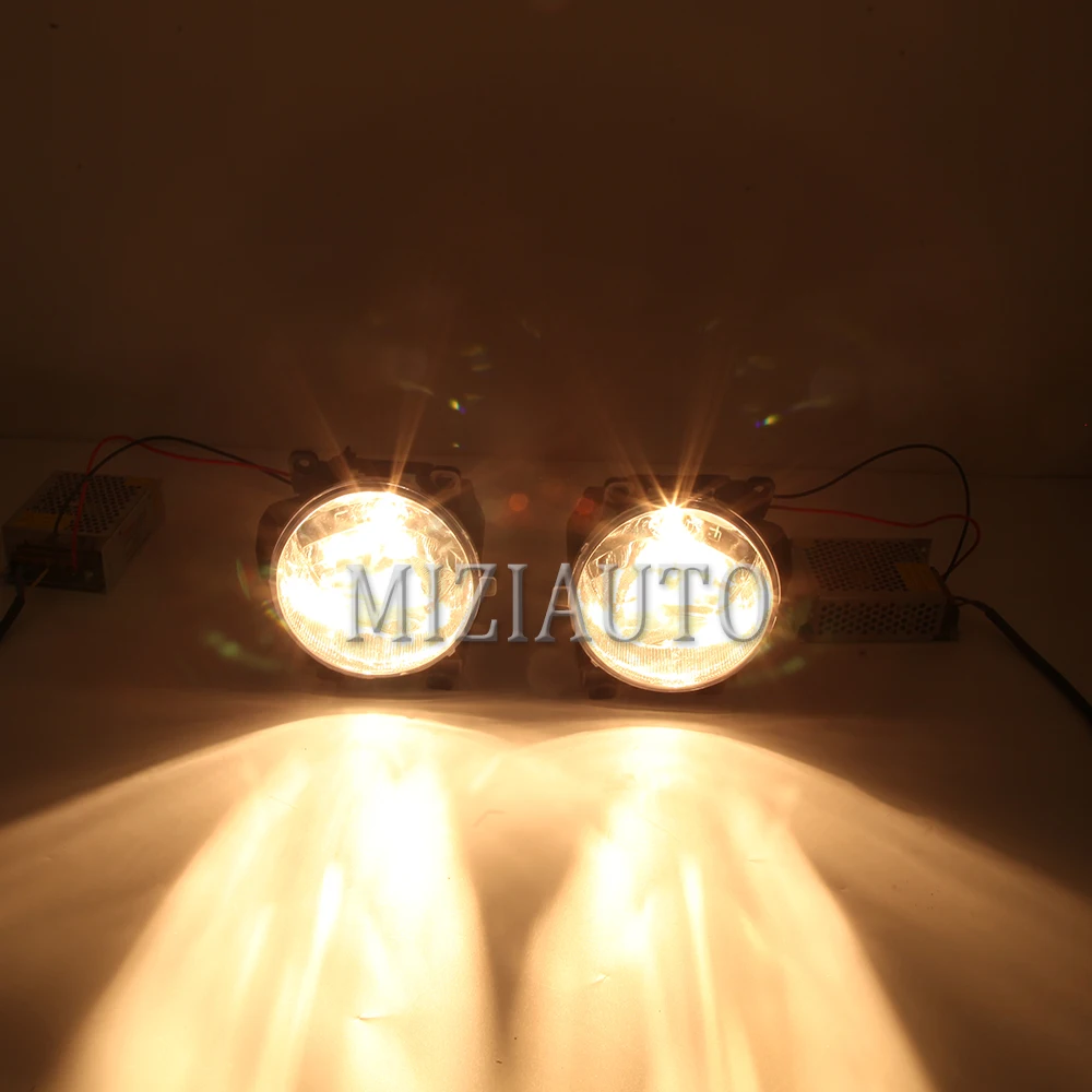 2 шт. авто передний противотуманный светильник для Toyota RAV4 2013 бампер лампа с галогенной лампой