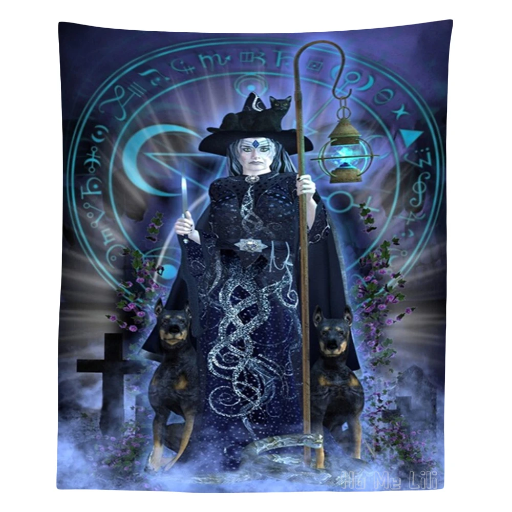 

Сверхъестественное существо мистицизм Хэллоуин ведьмы Алфавит ужас гобелен настенный подвесной для спальни домашний декор гостиной