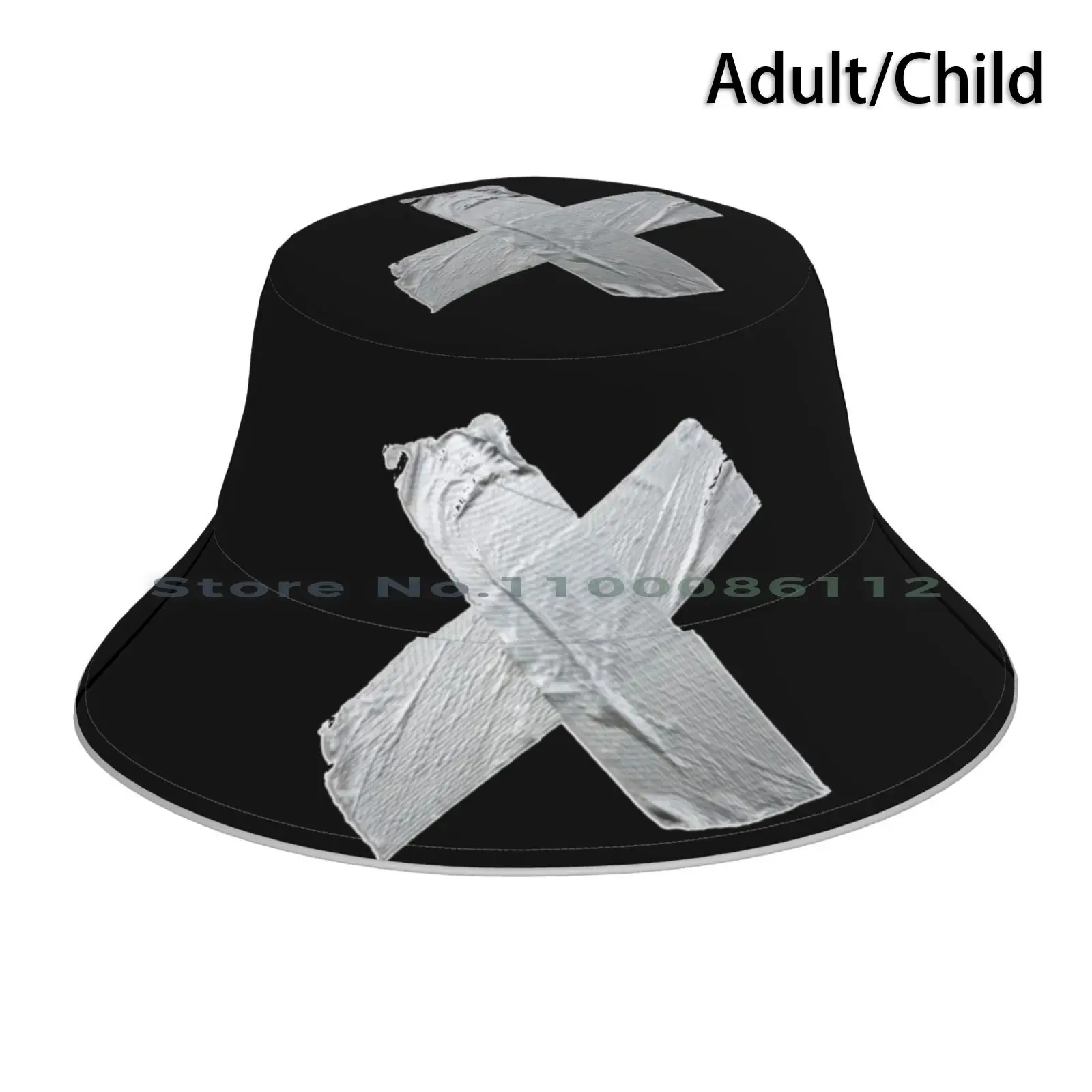 Maschera Ducktape Cappello A Secchiello Berretto Da Sole Divertente Fix Umorismo Nero Meccanico Musica Blaze Cartone Animato Cool Duct Tape Sarcasmo S