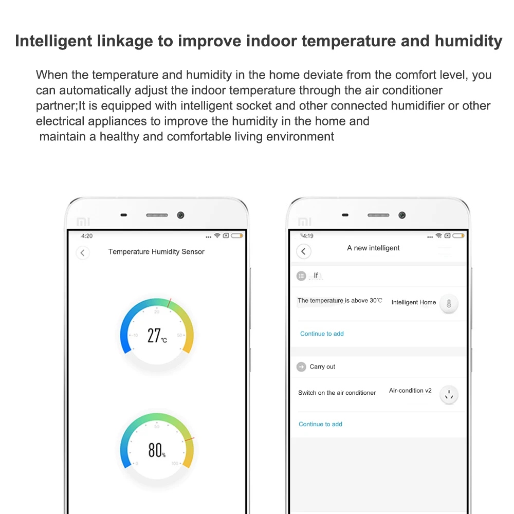 Aqara датчик температуры Hu mi dity в реальном времени и Hu mi dity Обнаружение умный дом Zigbee Беспроводное управление для xiaomi mi
