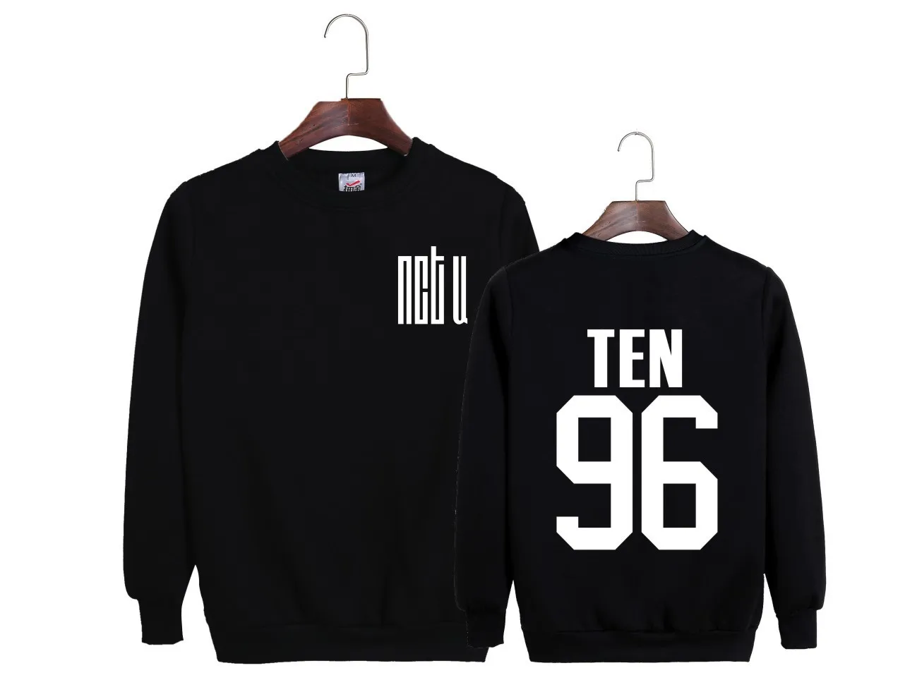 black6 И Розовый KPOP NCT U альбом JaeHyun десять Марка с тем же абзацем одежда свободный свитер для мужчин и женщин дропшиппинг - Цвет: black6