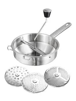 

Stainless Steel Rotary Food Mill With 3 Milling Discs Great For Making Vegetables Tomatoes Puree Or Soups Home Kitchen Tools