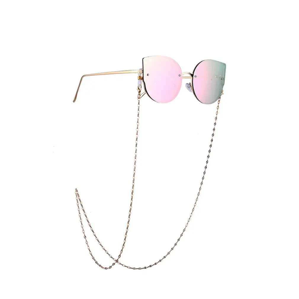 Женская простая цепочка для солнцезащитных очков Висячие шеи анти-стеклянные веревки очки с жемчугом цепь стекло es аксессуары