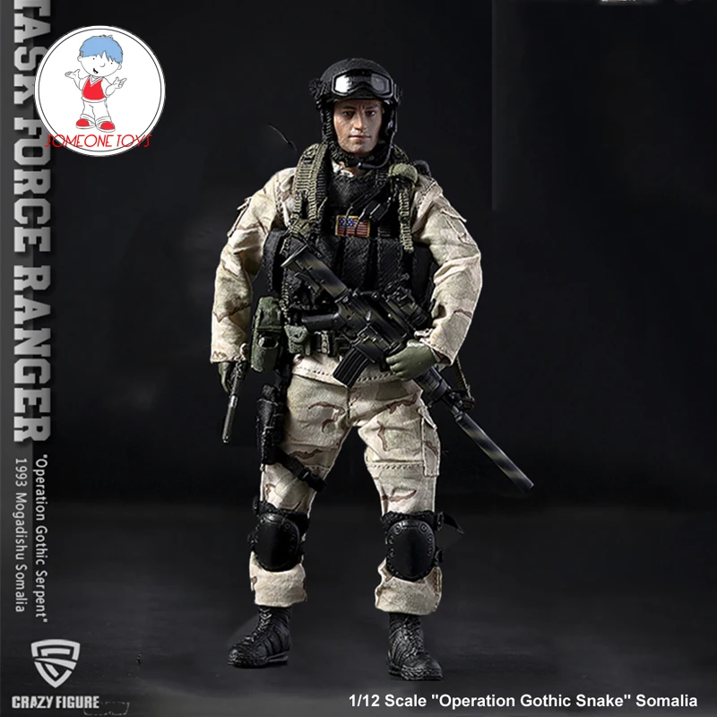 Crazy Figure 1/12 Военная игровая фигурка военного дельты США спецназ рейнджеры Task Force 1993 Мужская солдатская модельная коллекция