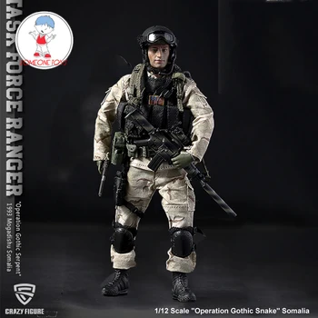 

Crazy Figure 1/12 Military Soldier Action Figure US Delta Special Force Rangers Task Force 1993 Male Soldier Model Collection