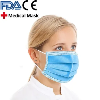 

10PCS-100 PCS Disposable Earloop Face Mouth Masks Anti-Dust Mask Safe Breathable Mask For Mouth with 3 Layers