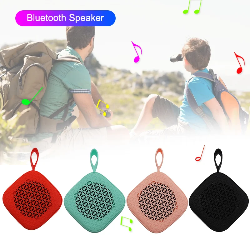 Портативный Bluetooth динамик беспроводной мини Bluetooth небольшой квадратный стерео динамик с портативным ремешком JR предложения