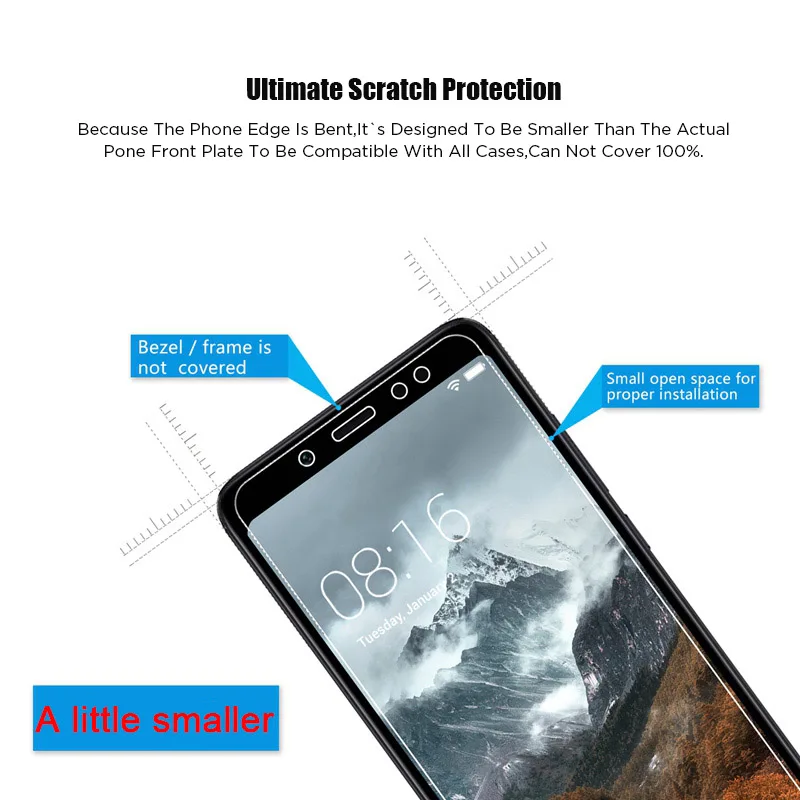 mobile screen guard High Hardness Tempered Glass For Xiaomi Redmi 9AT 9C 9i S2 Screen Protector For Redmi 10X Pro 5G 4G 6 8A Pro 6A 7A Glass Film best screen guard for mobile