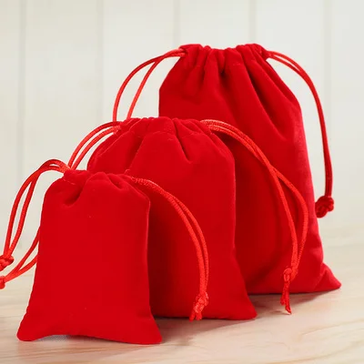 10Pcs Samt Kordelzug Taschen Schmuck Beutel DIY Handwerk Lagerung Taschen Für Weihnachten Geburtstag Party Hochzeit Gefälligkeiten Geschenk Süßigkeiten Tasche – Detail 8