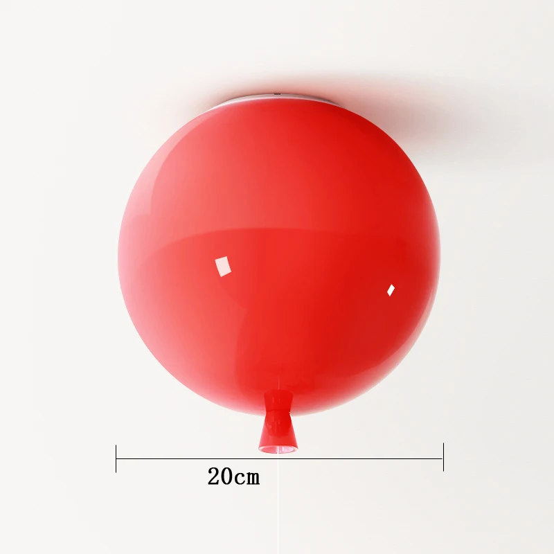 Современный подвесной светильник s скандинавский подвесной светильник воздушный шар подвесной светильник для детской комнаты светильник для вечеринки подарок на день рождения мультфильм - Цвет корпуса: Red