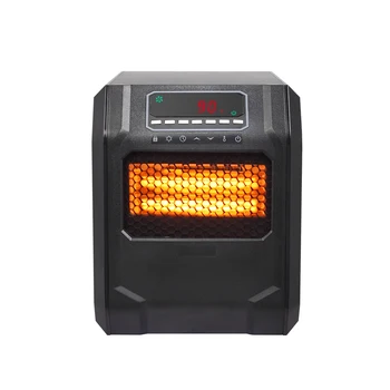 

ZOKOP HT1188N 1500W Quartz Tube Heater Digital Style with 4 Quartz Tubes Black DTT88