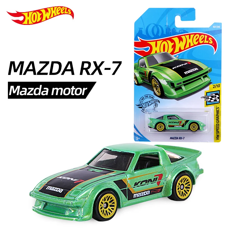 Hot wheels 1: 64MAZDA sedan(MAZDA RX-7)(гоночный автомобиль) hw speed graphics Коллекционное издание металлическая литая модель автомобиля