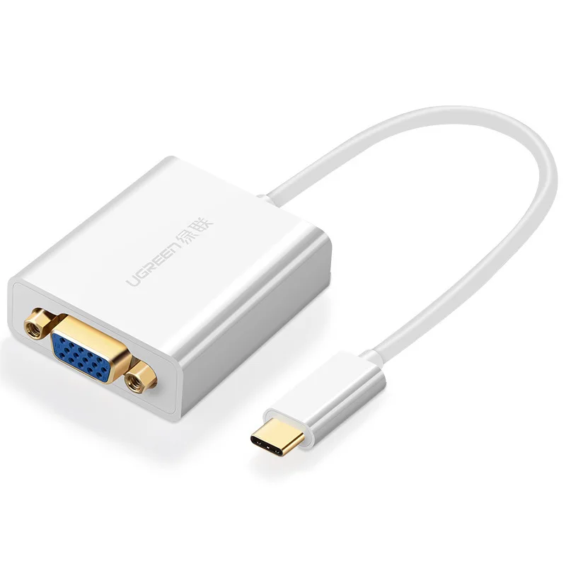 Ugreen usb type-C VGA конвертер для Apple Ma C подключение книги телевизионный проектор видео кабель