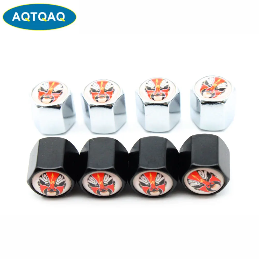 4 Pcs/Set Zinc Alloy Face Style Tire Valve Stem Cap Wheel Air Caps for Auto Cars | Автомобили и мотоциклы