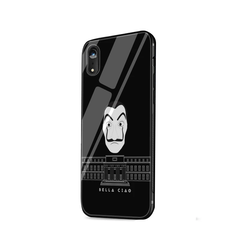 G10 Стеклянный чехол для телефона из ТПУ стекло для Apple iPhone 5 5S SE 6 6S 7 8 Plus XR X XS максимальный чехол ТВ серии деньги Heist дом бумаги - Цвет: G10