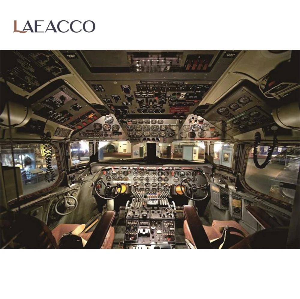 Laeacco Cockpit самолет пилот инструменты шкаф приборной панели мечта интерьер фото