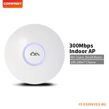 

COMFAST Wireless Ap 300Mbps Access Point Wifi Router Indoor AP For 200 Square Meters Wifi Coverage 60+ users OpenWRT CF-E320N V2