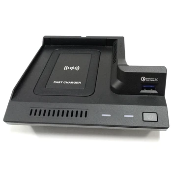 

Car QI Wireless Charging Phone Charger Charging Case Accessories for Mercedes Benz AMG C63 GLC C Class 2015-2020