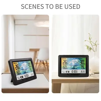 

Digital Weather Forecast LED Display Wireless Weather Station Waterproof Kitchen Alarm Clock Sensors Automatic Multi-Functional