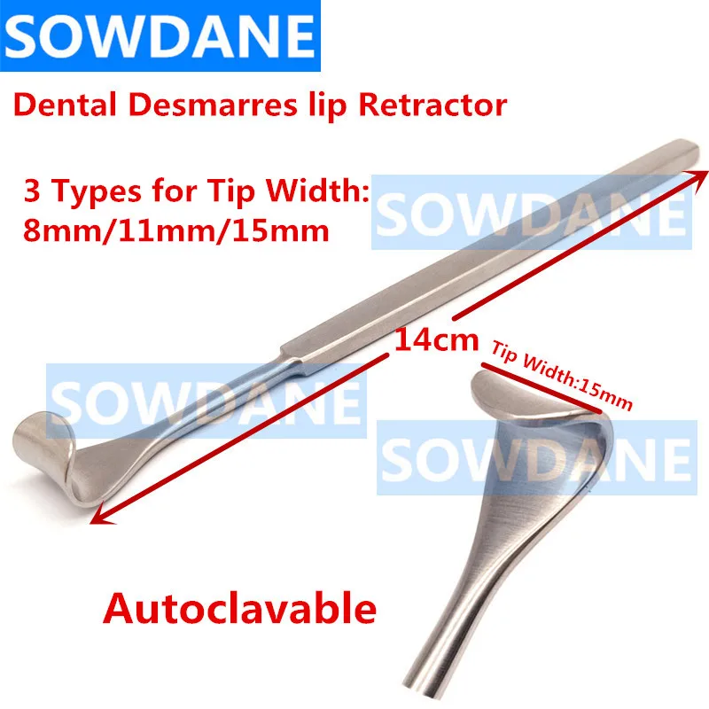 Dental Implant Desmarres Lip Retractor Mouth Opener Cheek Retractor Stainless Steel Autoclavablen Dental Orthodontic Instrument afbeelding