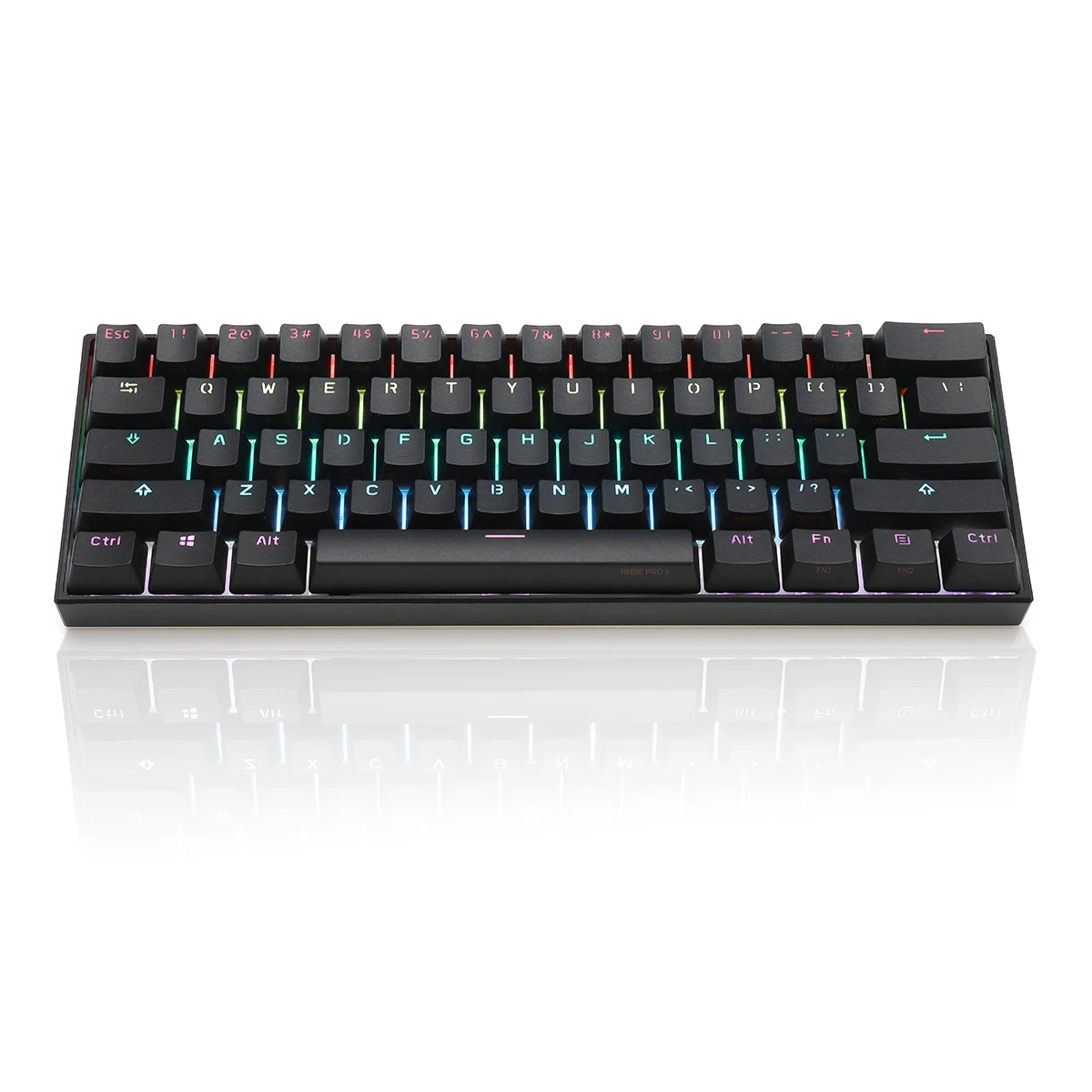 Günstig ANNE Pro2 Mini Tragbare Drahtlose bluetooth 60% Mechanische Tastatur Rot Blau Braun Schalter Gaming Tastatur Abnehmbare Kabel