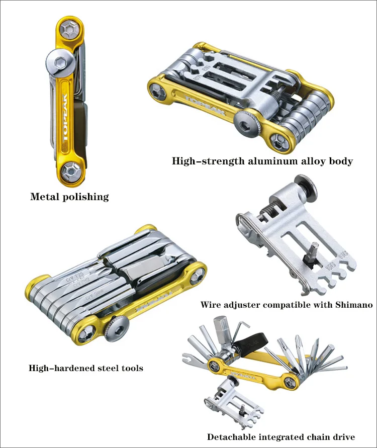 TOPEAK Bike Multitool Portable Bicycle Mini Combination Repairing Tool Wrench Kits Disassemble Sets Mountain Bike Multi Tools