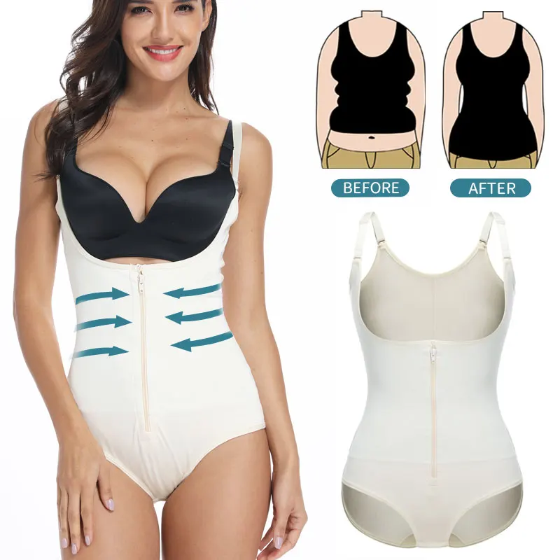 

Full Body Shaper Bodysuit Shapewear Waist Trainer Women Abdomen Shapers Tummy Control Slimming Sheath Seamless Corset Slim Tops