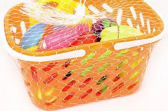 20pcs-with orange Kuulee пластиковая имитация фруктов и овощей Кухня детская игрушка фруктовый магазин украшения - Цвет: 20pcs-with orange