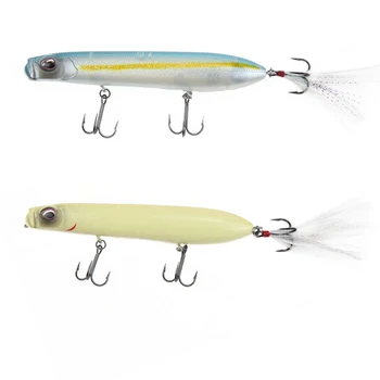 

Runature 2pcs/pack Lure Fishing Artificial Popper Bait 105mm/16g Topwater Popper Fishing Bait Hard Lure Popper Fishing Wobbler