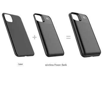 

For iPhone 11 Pro Max Magnetic Battery Case 5000mAh Wireless Charging Power Bank For iPhone X XS Max XR Battery Charger Cover