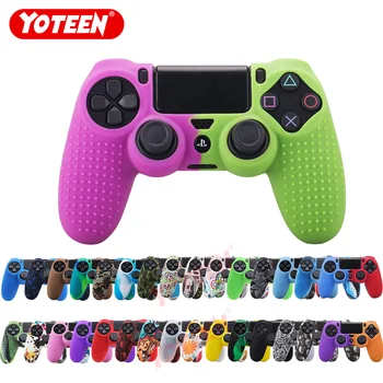 

Wholesale 10pcs for PS4 Slim/Pro Dualshock4 Controller Cover Case Camouflage Case Graffiti Studded Dots Silicone Rubber Gel Skin