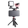 Ulanzi st-19 portable phone holder phone mount clamp clip with cold shoe 1/4” tripod mount stand mic fill light for tiktok vlog