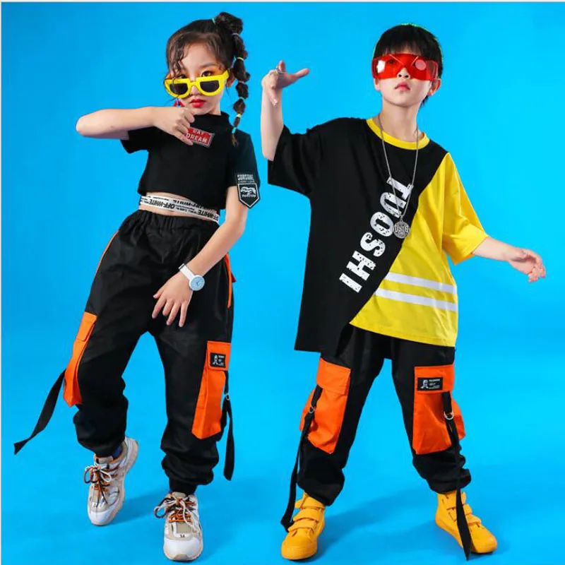 Детская одежда в стиле хип-хоп для девочек и мальчиков, пальто, штаны для бега, детские костюмы для джаза, костюмы для танцев, одежда для бальных танцев, детская одежда
