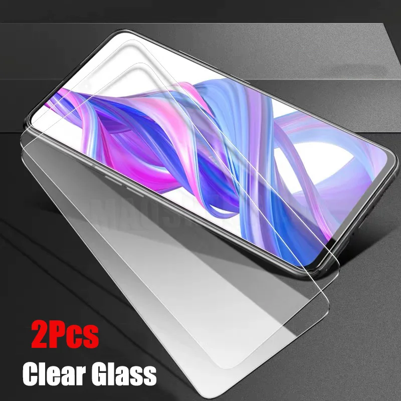 2Pcs HD Glass 2 шт./лот закаленное стекло для huawei honor 9X Pro защита экрана 9H анти Blu-Ray стекло для honor 9X pro Защитная стеклянная пленка - Цвет: 2Pcs HD Glass