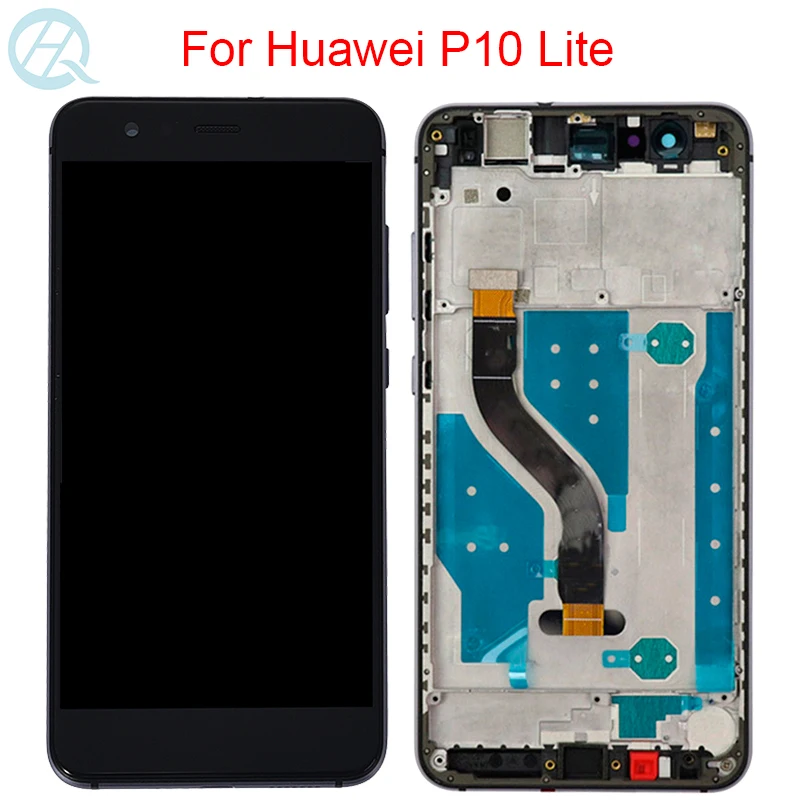 Оригинальный 5 2 &quotЖК дисплей для Huawei P10 Lite ЖК с корпусом сенсорный экран в сборе WAS