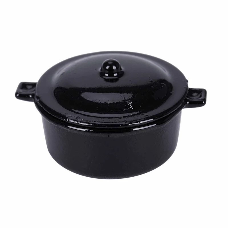 

Dollhouse Miniature Kitchen Utensil Cookware Casserole Dish Stew Pan Stockpot 12th Scale