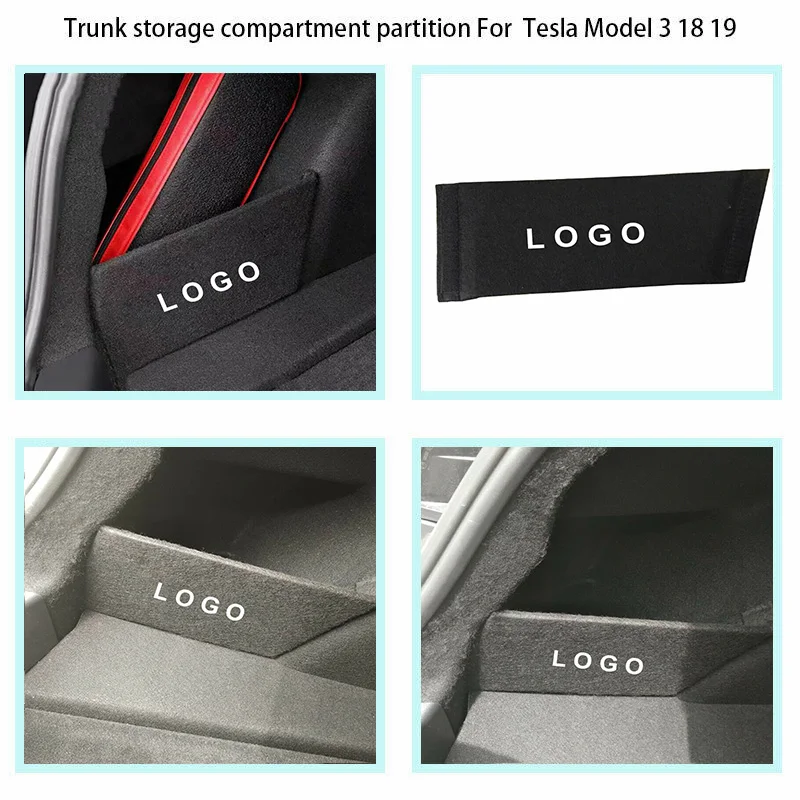 Черные автомобильные перегородки для хранения 1 шт. Автозапчасти для Tesla модель 3
