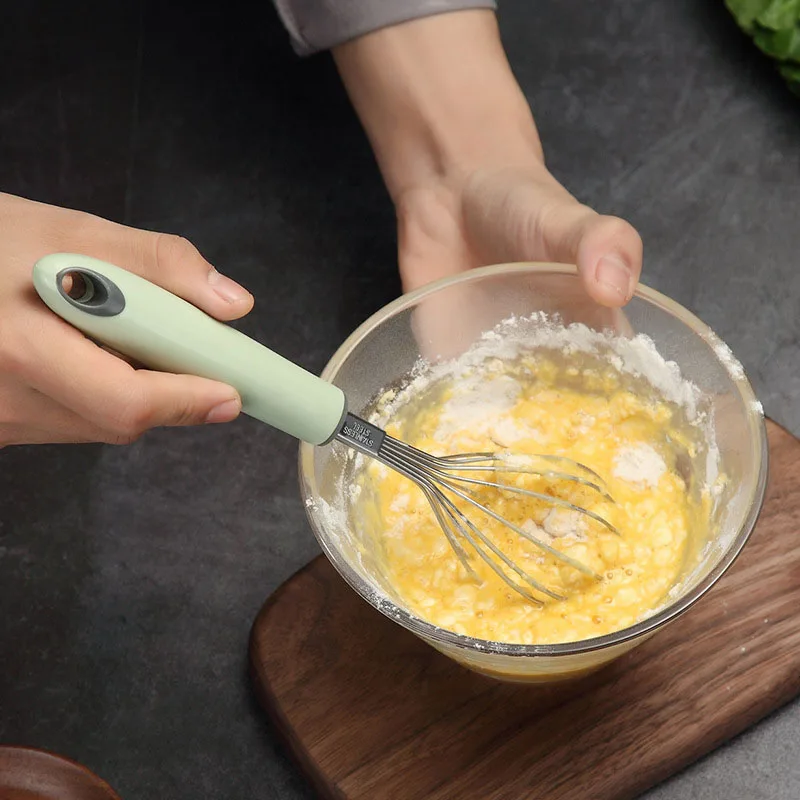 

Stainless Steel Egg Beater Whisk Hand Mixer With Plastic Handle Kitchen Accessories Egg Cooking Tools Cream Egg Stirrer