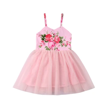 

2020 summer tutu dress Cute Baby Girls Princess Wedding Party Tulle Dress Sundress Toddler Girl CLothes