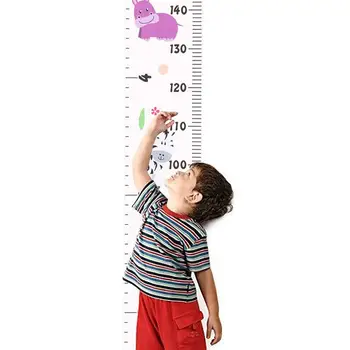 

Cartoon Animals Lion Monkey Owl Elephant Height Measure Wall Sticker For Kids Rooms Growth Chart Nursery Room Decor Wall Art
